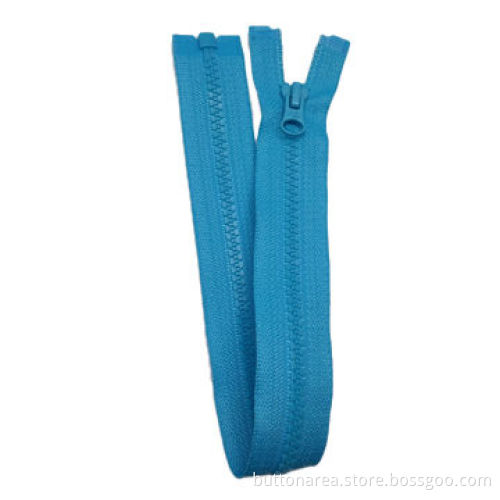 5# plastic zipper, standard teeth, O/E, auto-lock